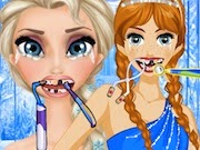Anna y Elsa en el dentista