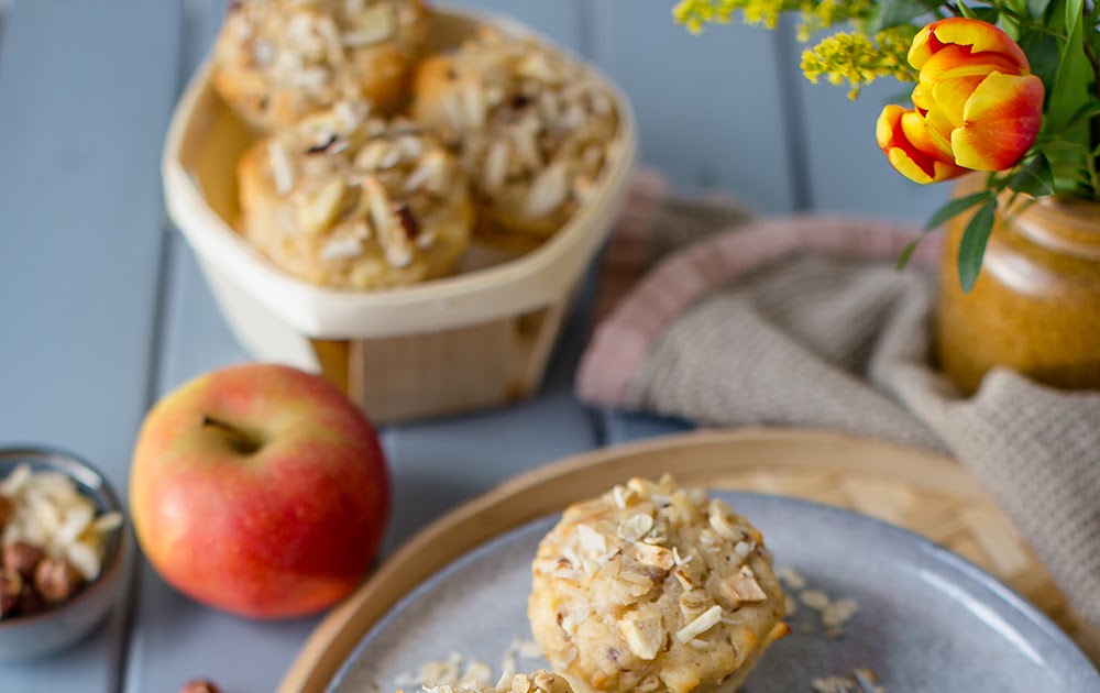 Müsli-Muffins mit Honig, Apfel und Haselnüssen | Alles und Anderes