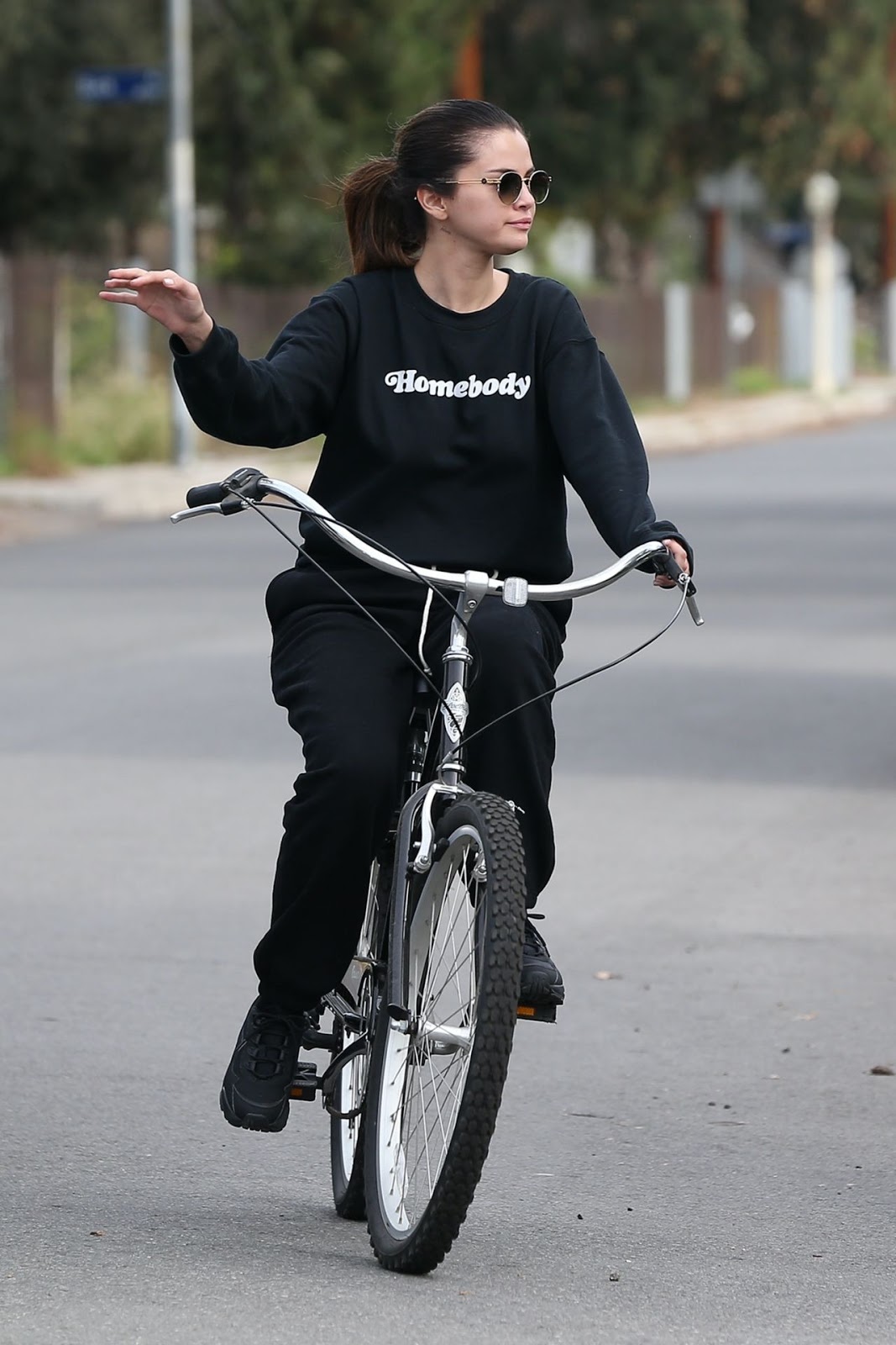 Selena Gomez – Riding Her Bike in Studio City – Celebrity Style