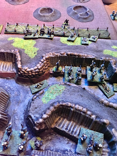 The British counter attack, retaking their position