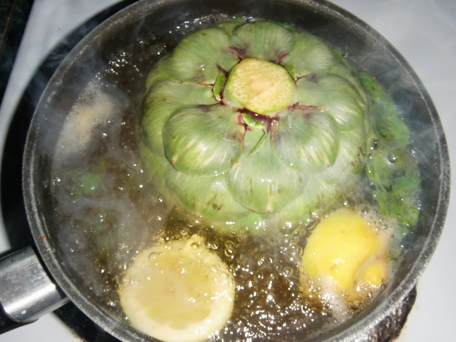 What's Cooking Good Looking? Artichoke Cooked In Apple Juice