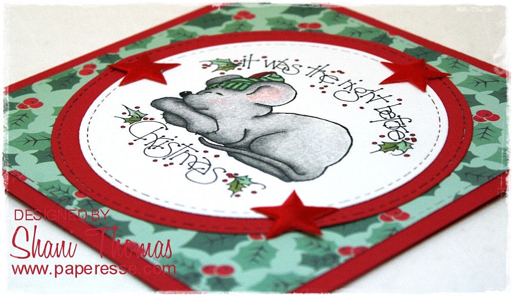 Christmas card featuring Eureka! Stamps The Night Before Christmas