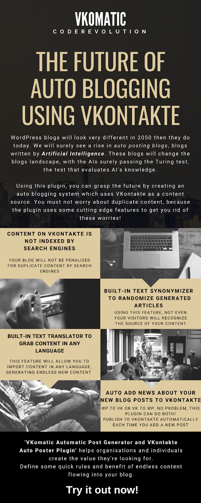 VKomatic Automatic Post Generator dan VKontakte Auto Poster Plugin untuk WordPress