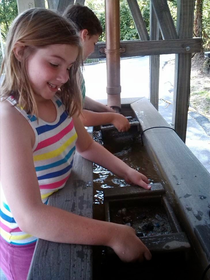 Kids gold mining in Tennessee.