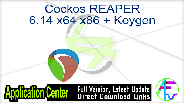 Cockos REAPER 6.14 x64 x86 + Keygen