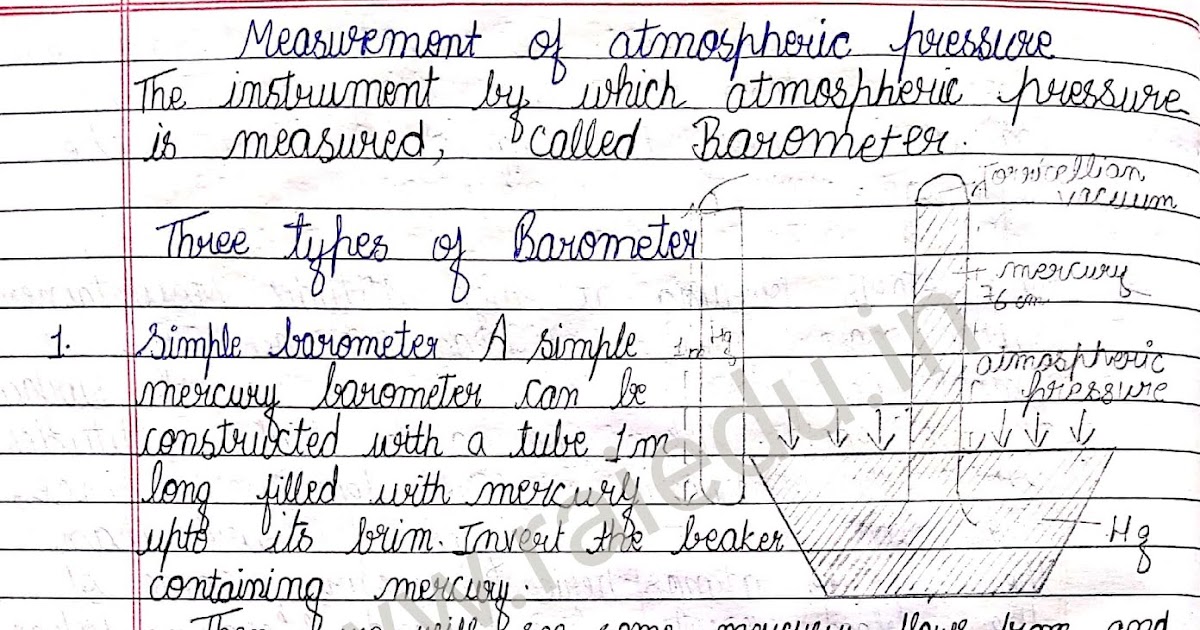 MEASUREMENT OF BAROMETER SIMPLE BAROMETER AND ITS DEFECTS FORTIEN'S