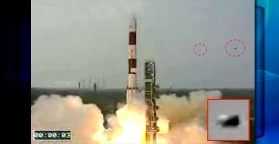 OVNIs acompanham lançamento de foguete em base espacial na Índia