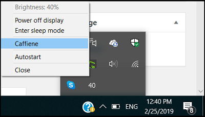BrightnessTray: cambie el brillo o apague la pantalla con un clic