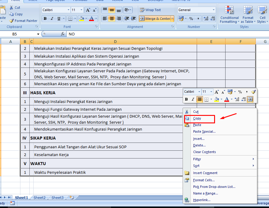 Cara Menyalin Tabel atau Data Excel ke Corel Draw Goliketrik