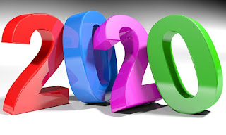 Colorful 2020 Colorful 3D numbers for 2020