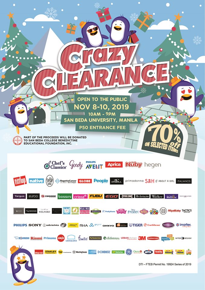 Manila Shopper Crazy Clearance Sale at San Beda Nov 2019