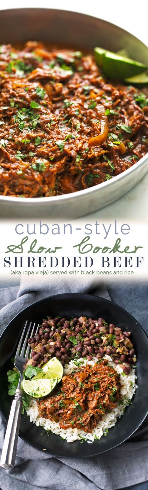 CUBAN SHREDDED BEEF (SLOW COOKER)