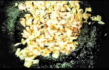 Light brown chopped onions for bhindi ki sabji bhindi fry recipe