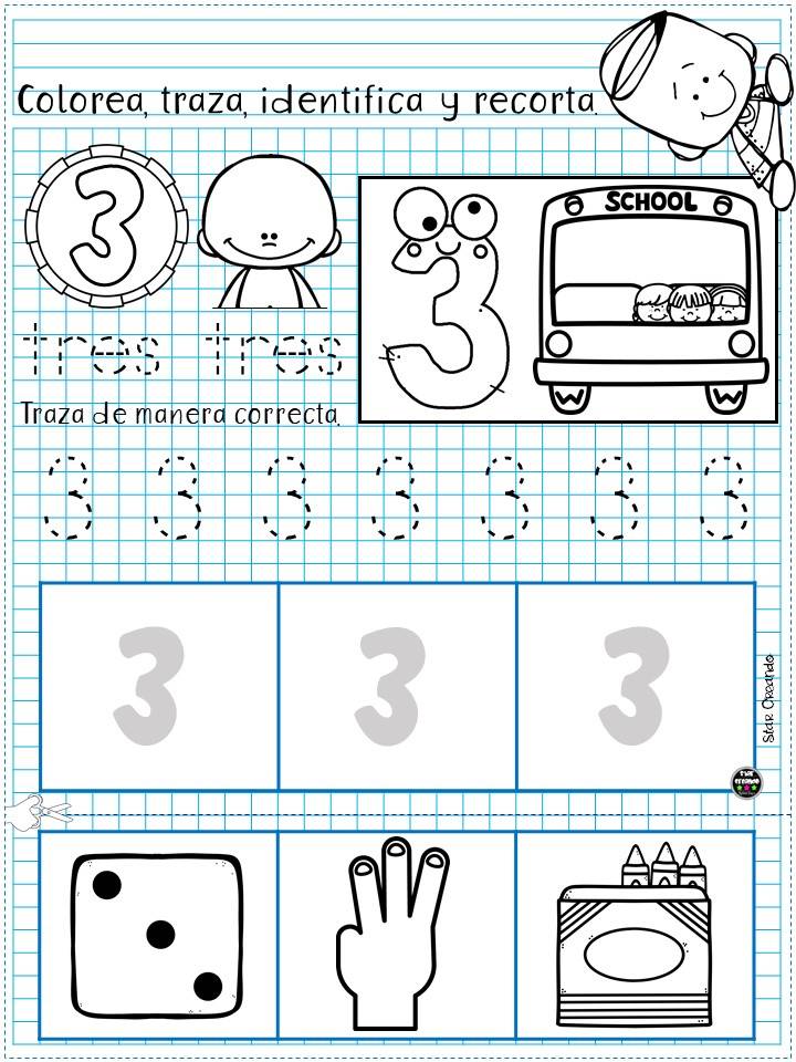 Colorea, Traza y Aprende: libro de aprendizaje y actividades para repasar y  escribir los números y letras - libros para colorear para niños de 2 a 4