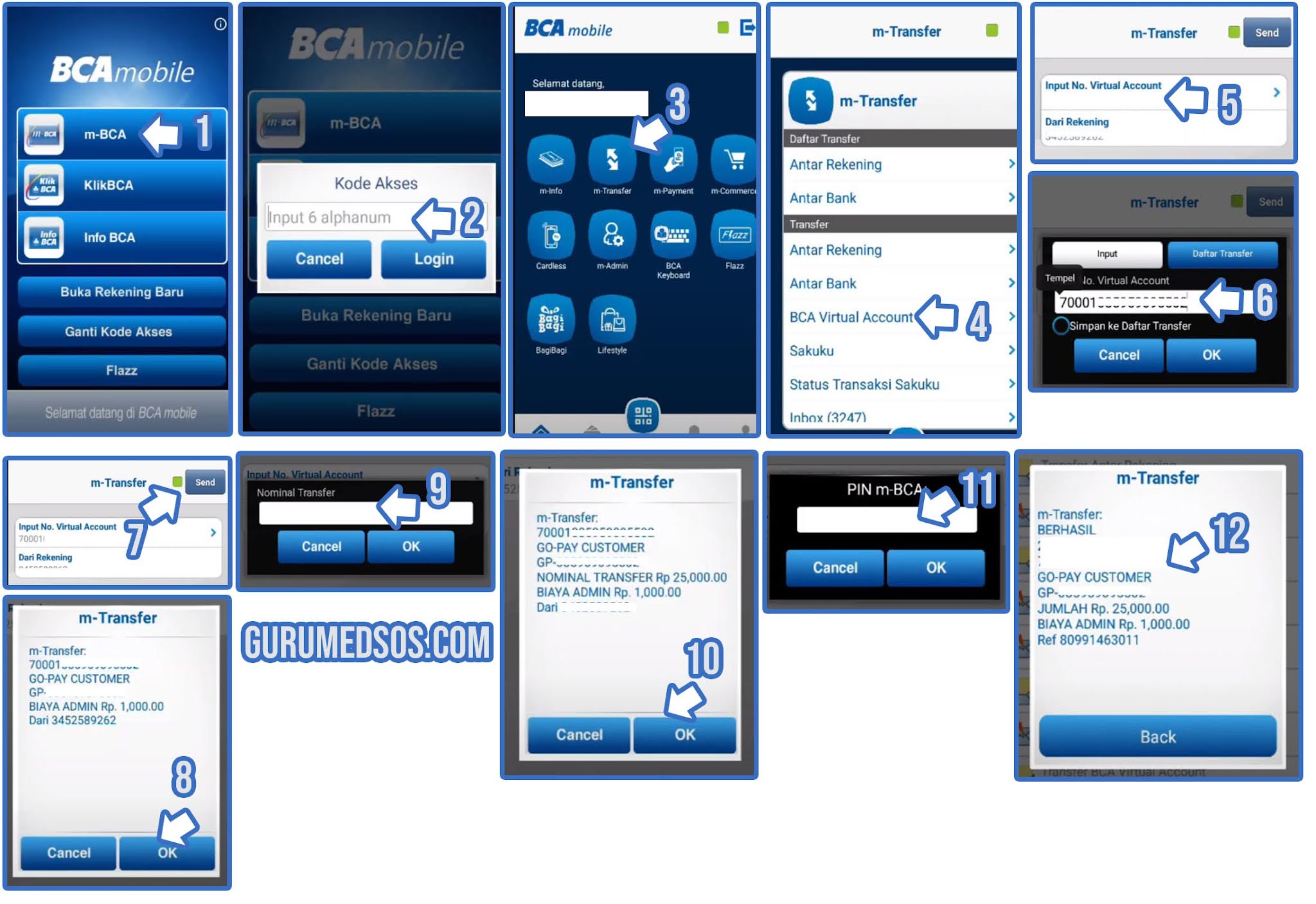 Cara Top Up Gopay Lewat m Banking BCA, ATM BCA, dan OneKlik BCA 2024