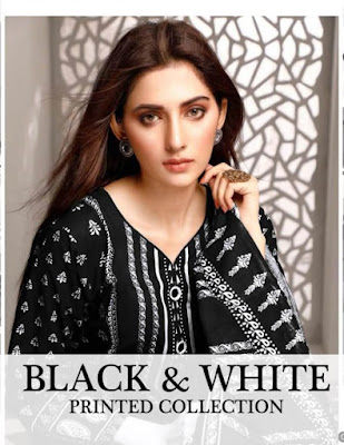 Black and White Muharram pakistani Dress wholesaler