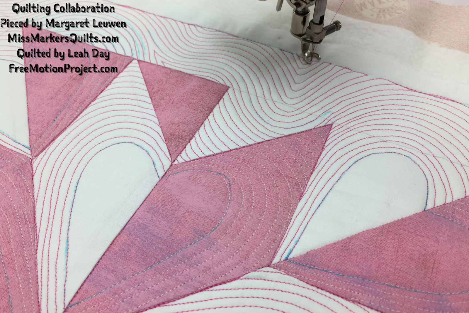 The Free Motion Quilting Project Quilting Hearts and Echoes with
