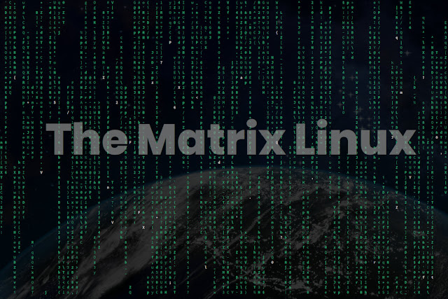 menampilkan tulisan the matrix di linux screen saver