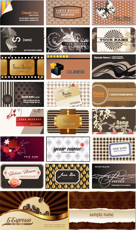 Quality Graphic Resources: Vector Cards