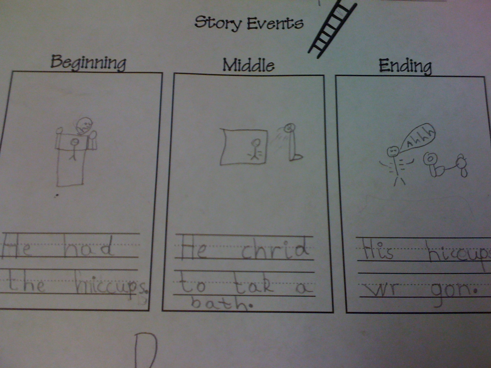 Love For Kindergarten: Hiccup! Hiccup! Skeleton Hiccups!