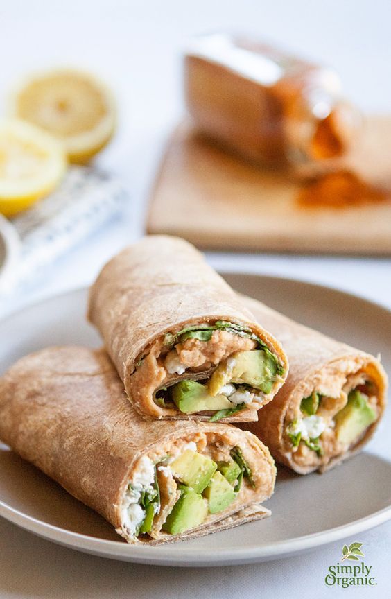 Smoky Avocado and White Bean Wrap vegan recipe box