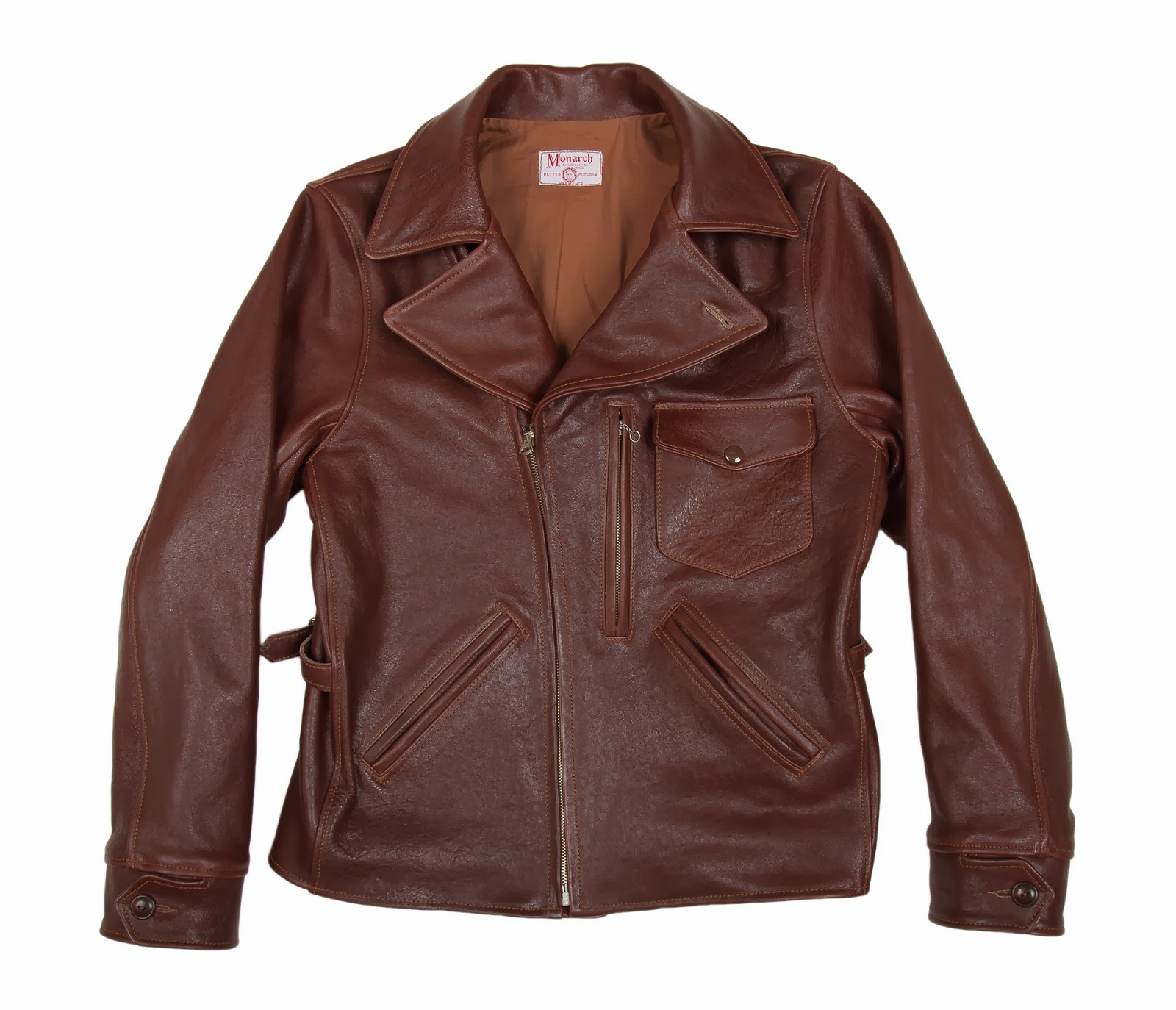Rugged Style: BillKelso Mfg. Well made leather jacket crafted in Usa.