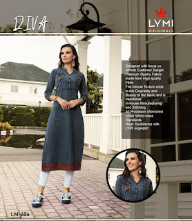 Lymi Diva Denim Party wear kurtis wholesaler