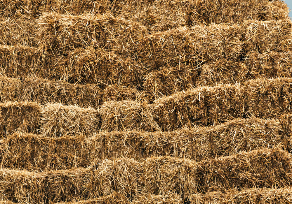 Tiny Miniature Haybales x4 Hay Stacks Straw Bales for Mini