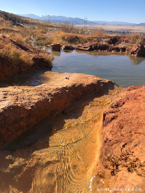 Soaking at Red Hill Hot Springs, Utah Soaking at Red Hill Hot Springs, Utah