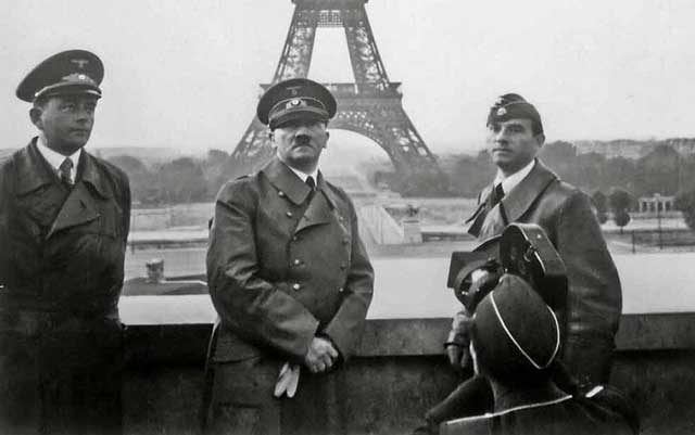 Albert Speer and Adolf Hitler in Paris in 1940, worldwartwo.filminspector.com