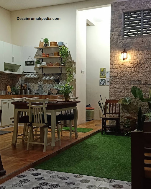 6 Inspirasi Dapur Belakang Dekat Taman Rumah yang Asri