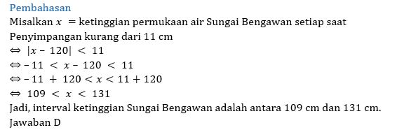 TENTANG MATEMATIKA Penerapan Nilai Mutlak dalam
