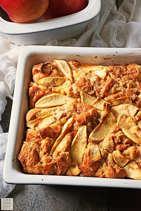 Apple Pie Bread Pudding with Maple Cream Sauce SweeTangoSociety Life