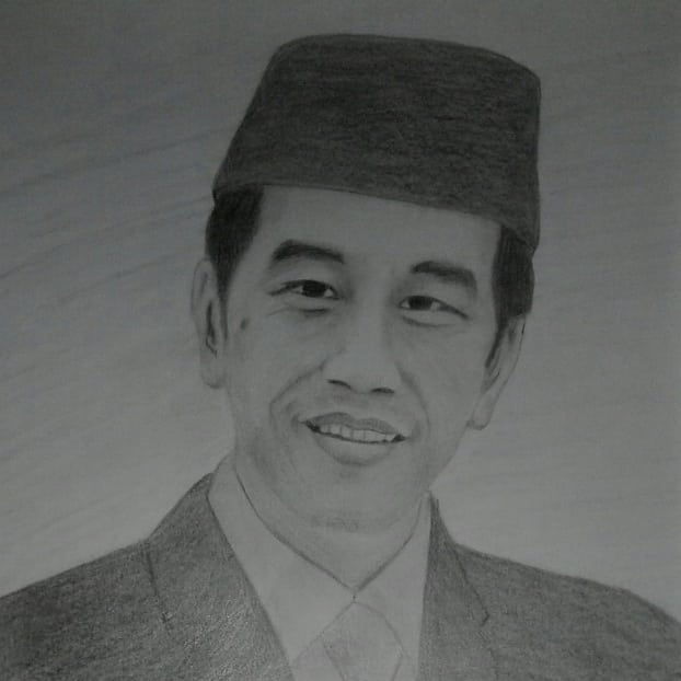 Kumpulan Referensi Sketsa Wajah Joko Widodo