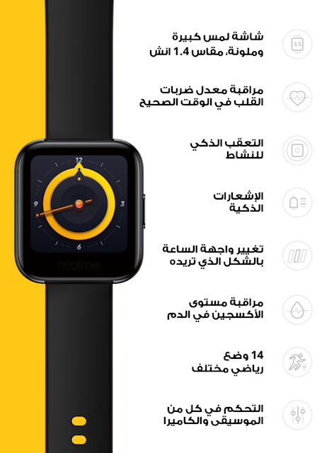 تعرف على ساعة ريلمي واتش الذكية Realme Watch