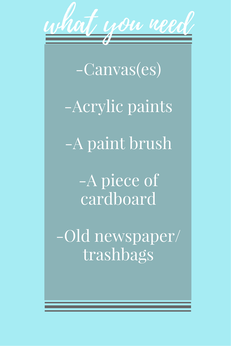 DIY How To Make Your Own Acrylic Painting Affordable by Amanda