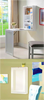 Hvitt modulært skrivebord