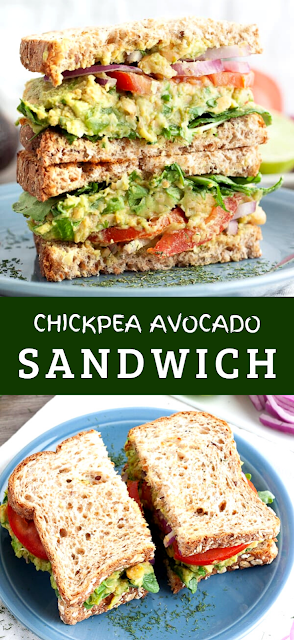Chickpea Avocado Sandwich