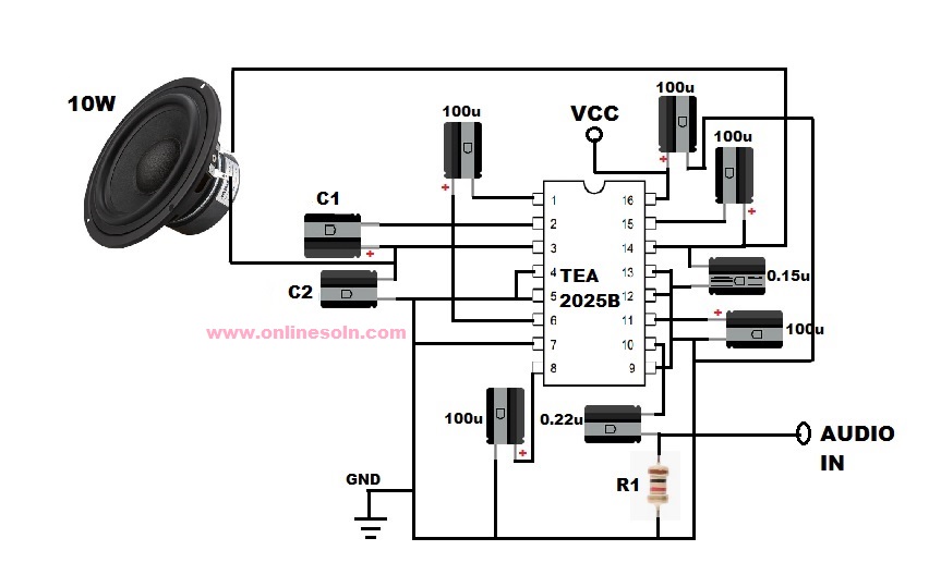 Tea2025b Bridge Circuit Diagram