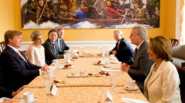The King and Queen met with Kevin McCarthy, Majority Leader of the House and the Dutch Caucus. 