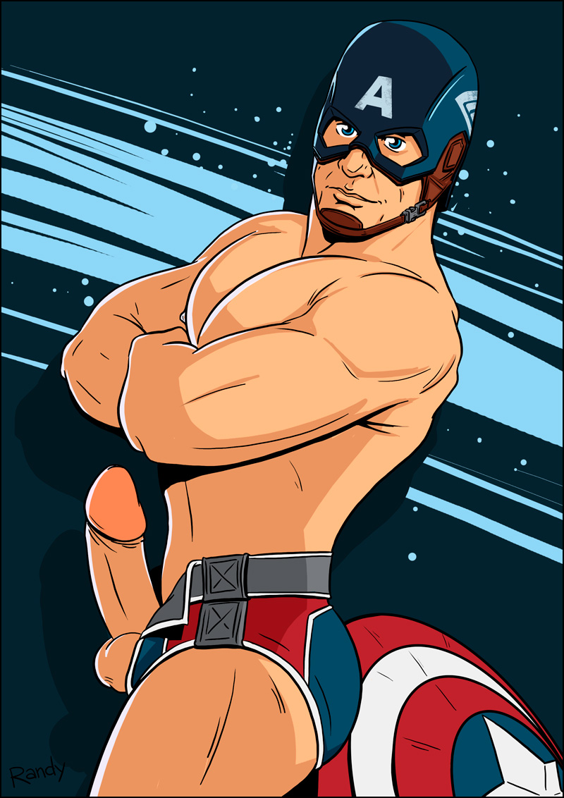 800px x 1132px - Randy/Toons: Naked Captain America