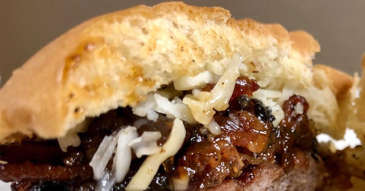 Truffle Burgers with Maple Bacon Jam