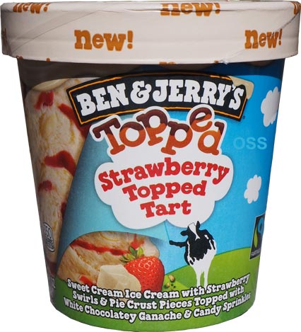Skygge bassin Lavet en kontrakt On Second Scoop: Ice Cream Reviews: Ben & Jerry's Topped Strawberry Topped  Tart
