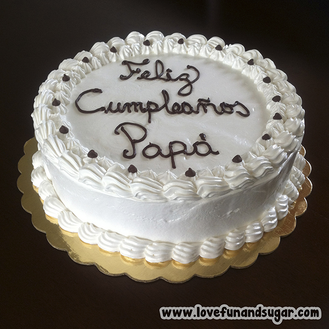 Torta: Feliz Cumpleaños Papá | Love, Fun and Sugar.