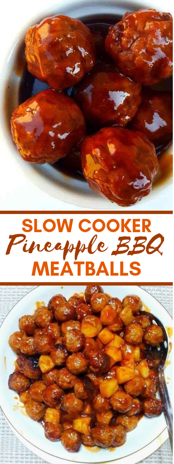 Slow Cooker Pineapple BBQ Meatballs #healthy #diet Slow Cooker Pineapple BBQ Meatballs #healthy #diet