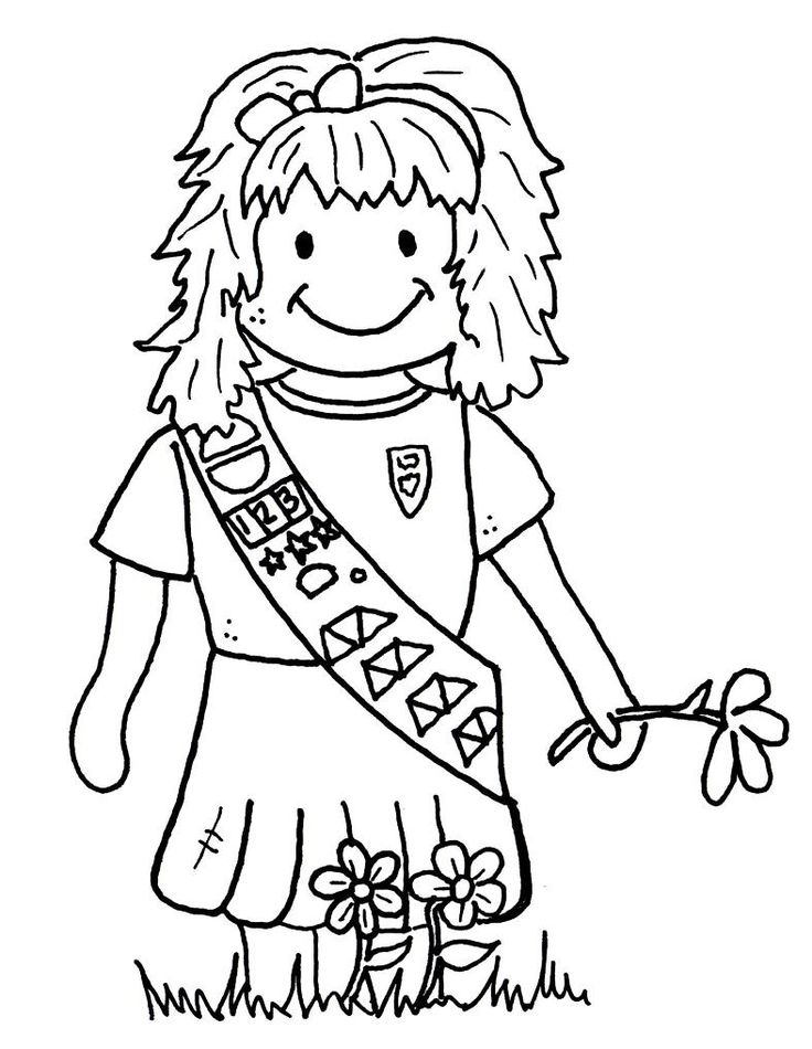 daisy scout coloring pages - photo #16