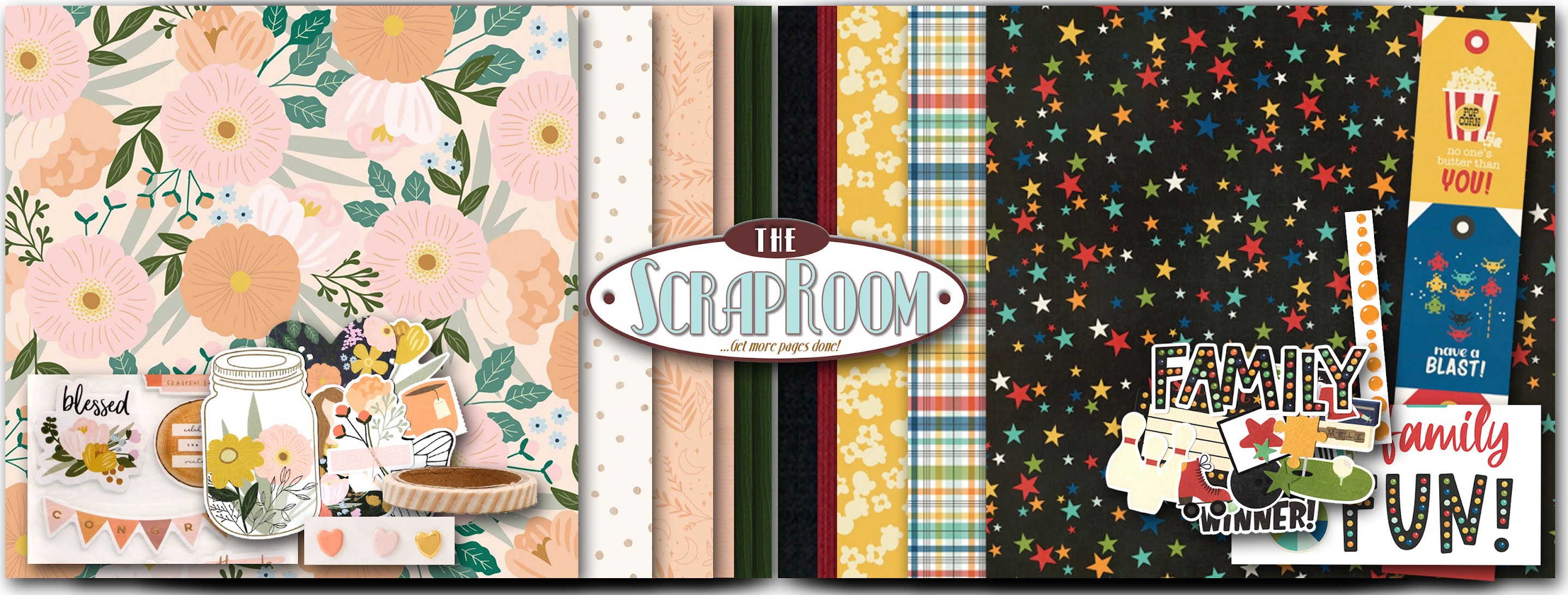 The ScrapRoom Blog Doubleshot Kit Inspiration Simple Stories Family Fun