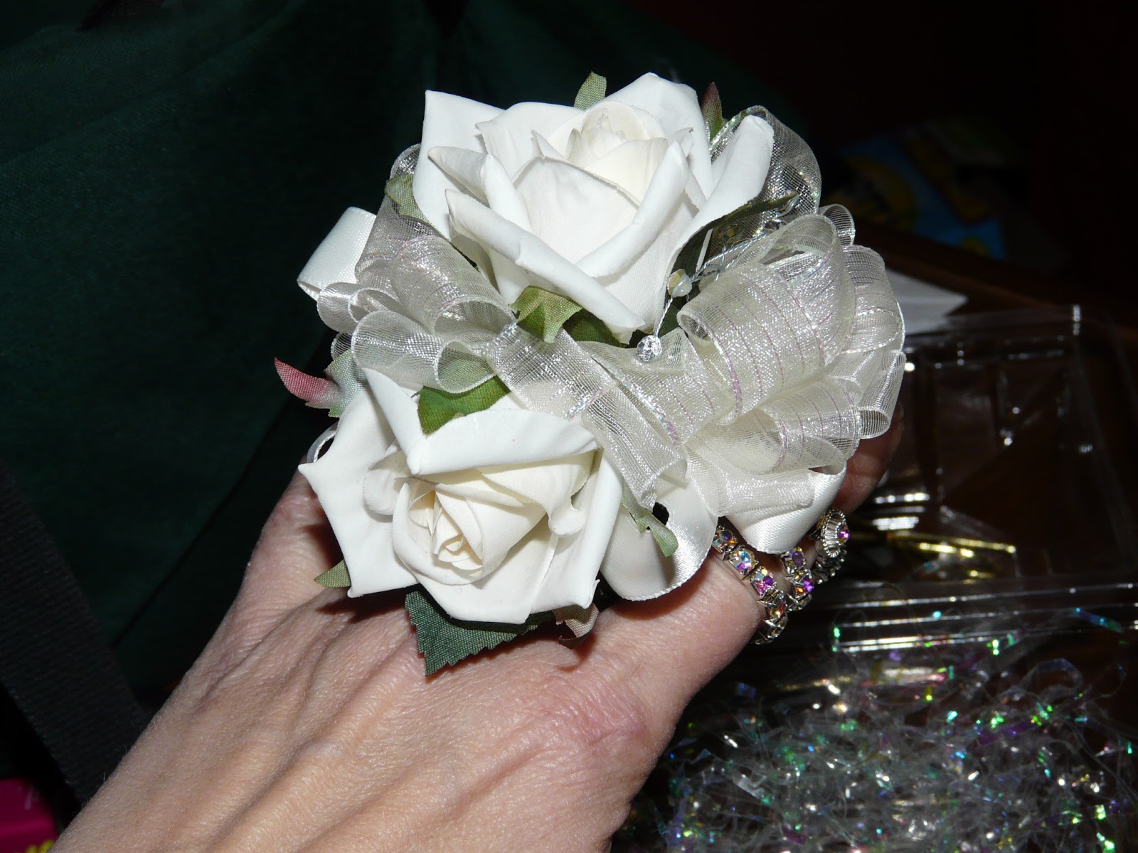 The "Secret" is Gratitude Forever Corsage Fake Wrist Corsage that