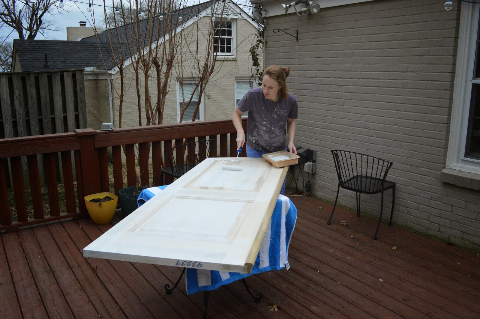Sylvan Park Life How To Prime & Paint Solid Wood Doors {and a FREE