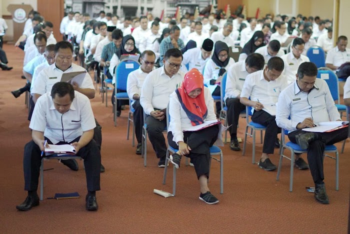 Sebanyak 189 Pejabat Adiministrator Eselon III Pemkab Lampung Selatan Jalani Uji Kompetensi Jabatan.